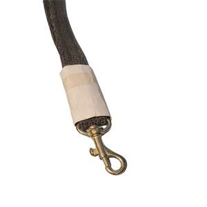 Lightly Textured Olive leather keychain 